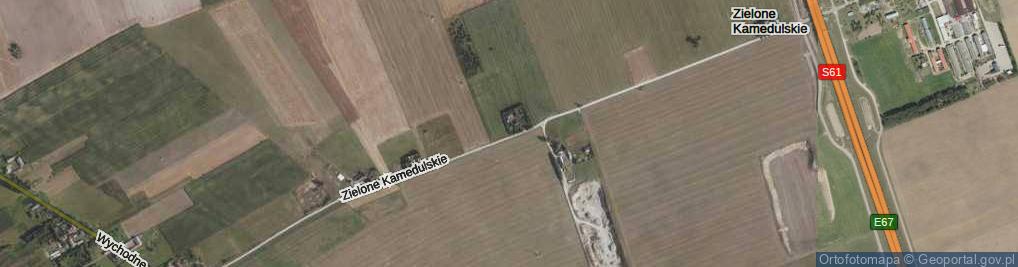 Zdjęcie satelitarne Zielone Kamedulskie ul.